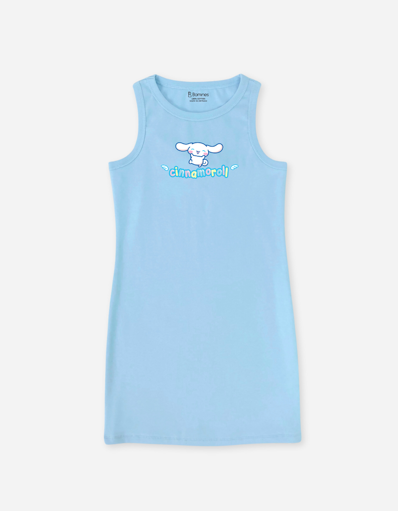 Đầm body bé gái Cinnamoroll Hello Kitty Kuromi Bomines