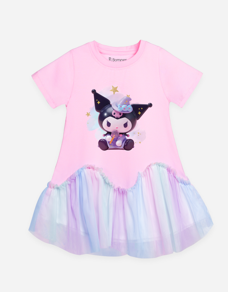 Váy bé gái hoạt hình Kuromi Bomines