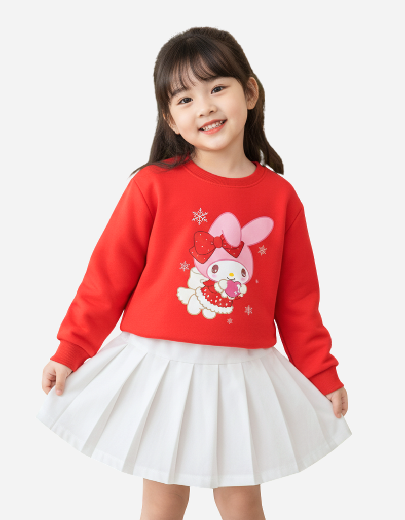 Áo bé trai bé gái Noel Bomines, Áo nỉ da cá cotton cho bé 3 -12t, 14-40kg ATDXM