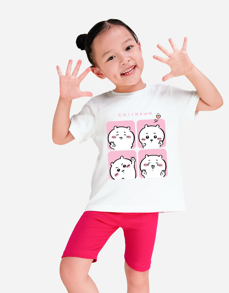 Áo thun Tết Bomines, áo thun hoạt hình bé gái