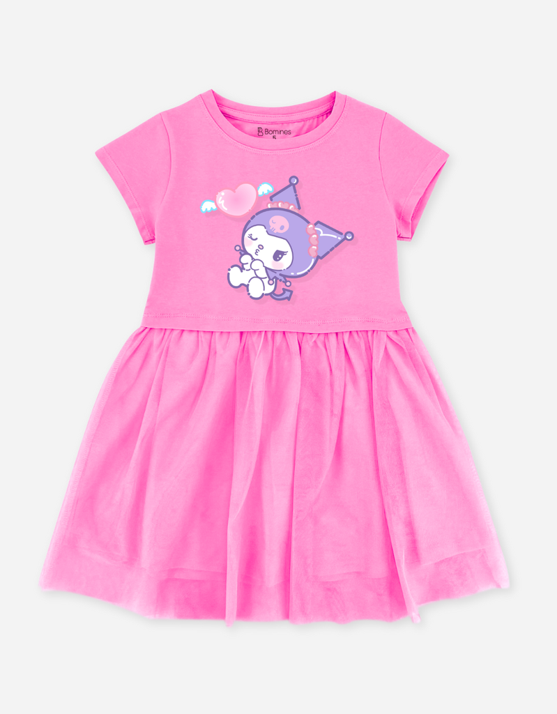 Váy bé gái phối lưới Kuromi