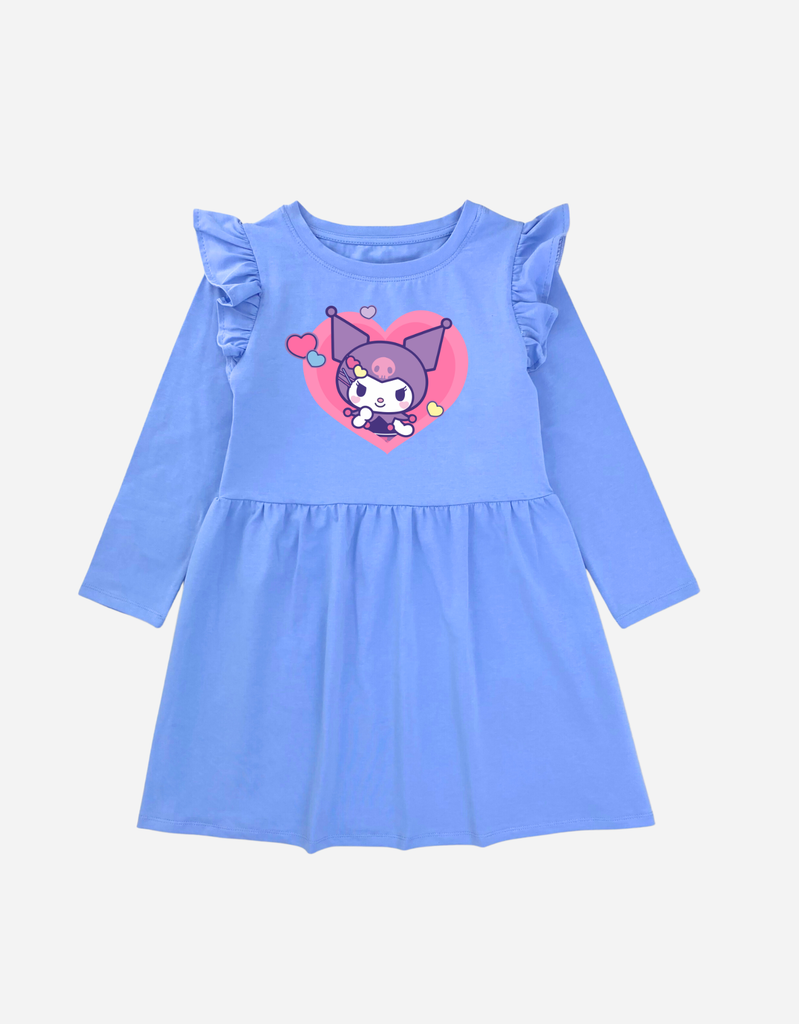 Váy bé gái tay dài Kuromi & Cinnamoroll