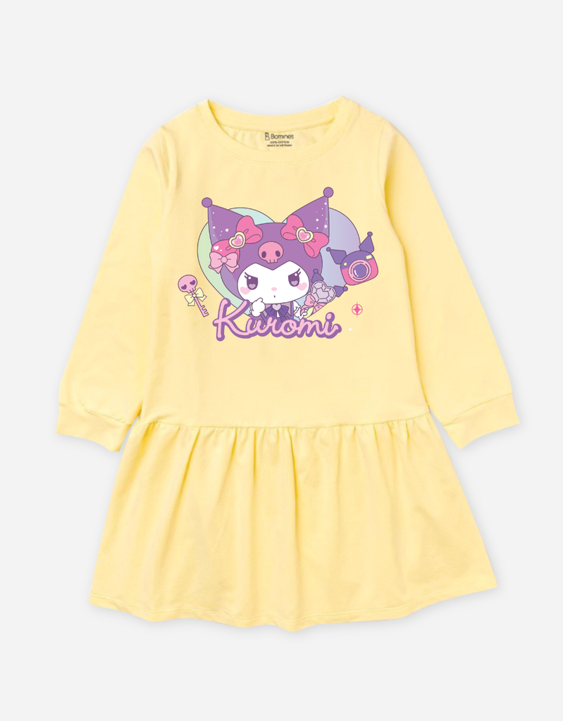 Váy bé gái tay dài Kuromi