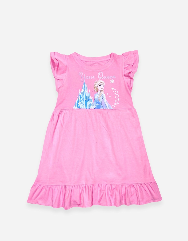 Váy bé gái tay cánh tiên babydoll công chúa Elsa