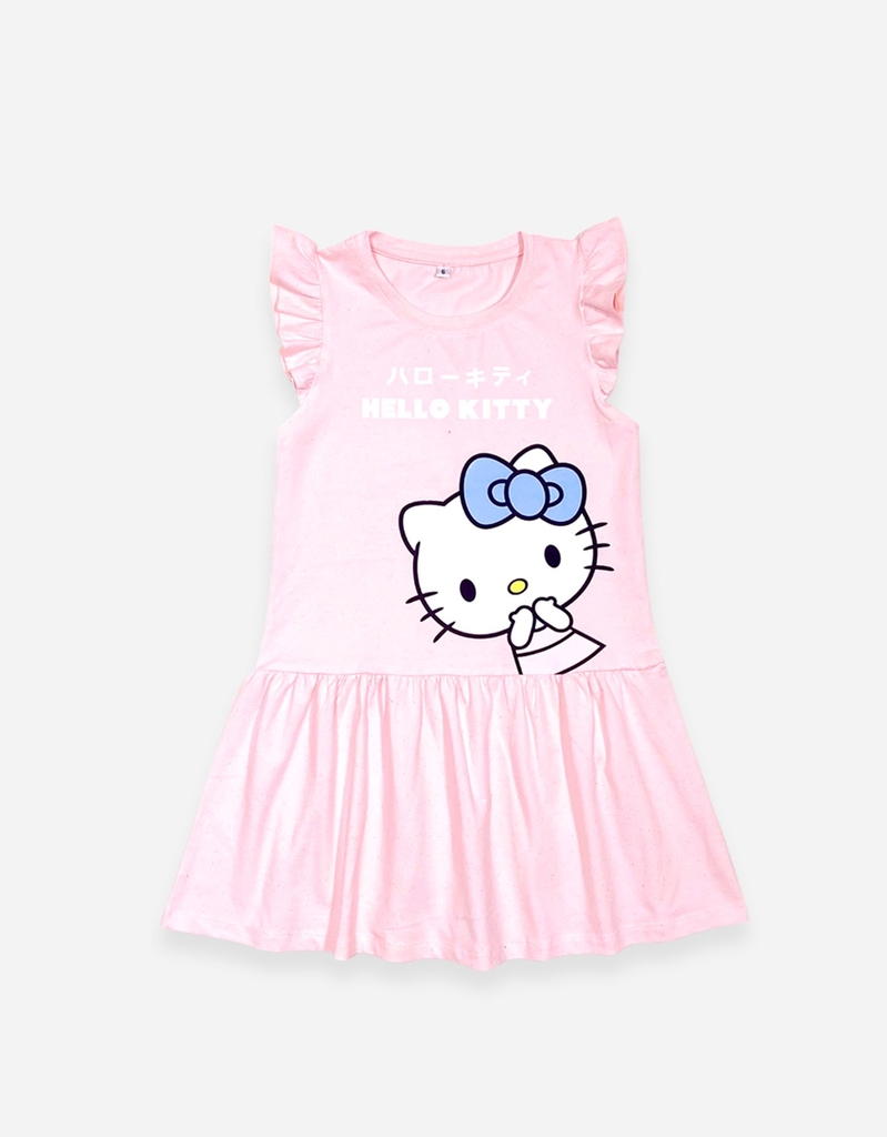 Váy bé gái tay ngắn Hello Kitty