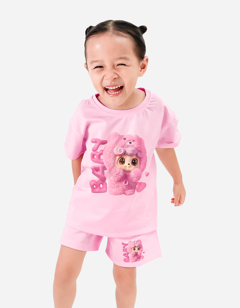 Đồ bộ ngắn bé gái BabyThree Bomines