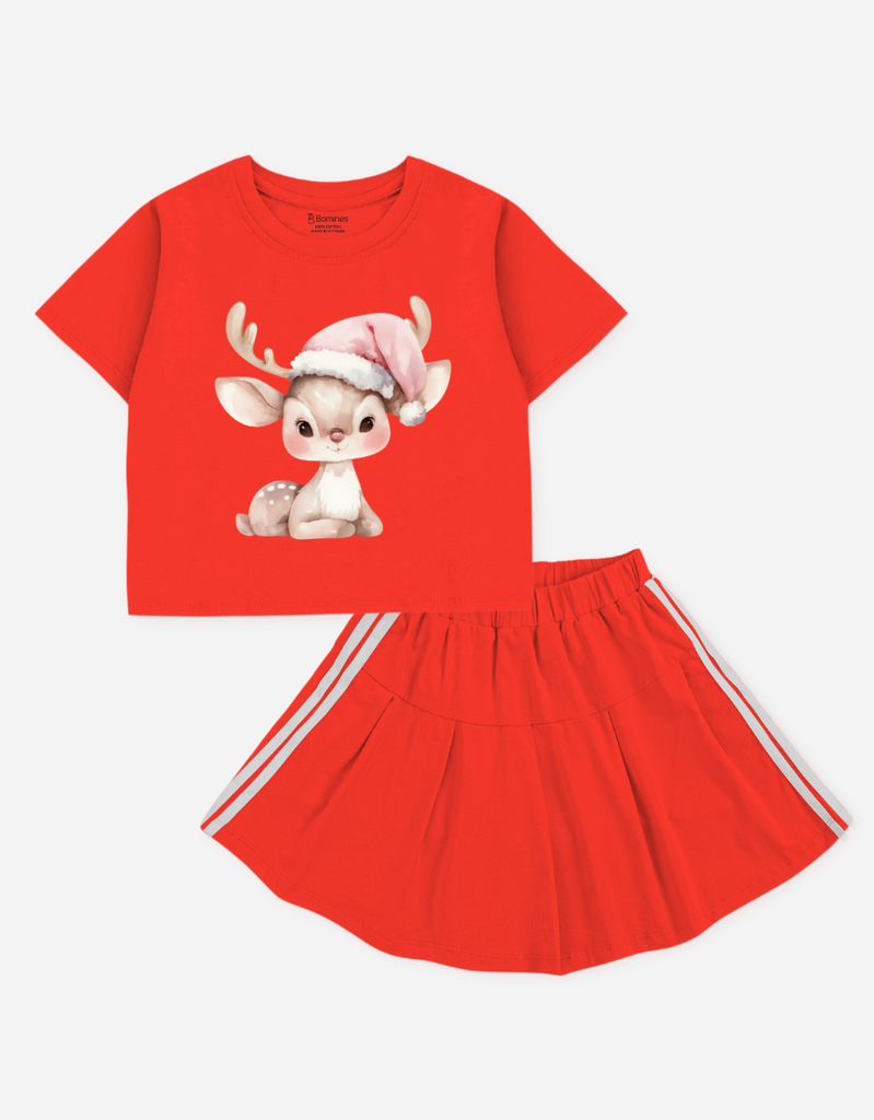 Set váy bé gái Giáng sinh Bomines