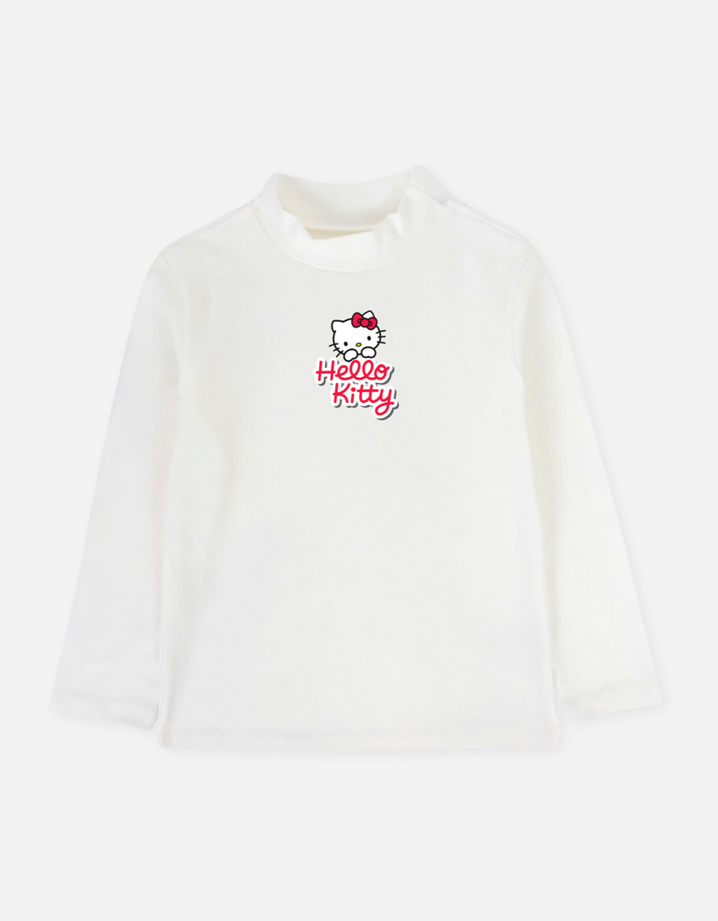 Áo tay dài bé gái Kuromi Hello Kitty Bomines