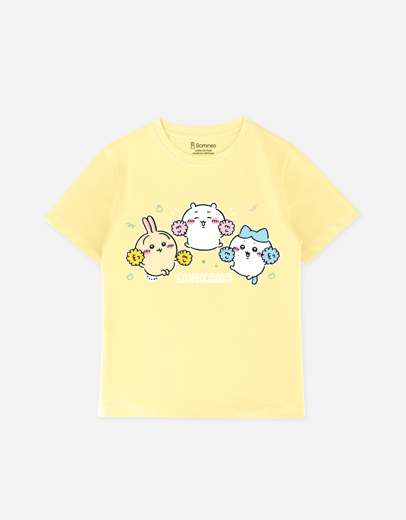 Áo thun Tết Bomines, áo thun hoạt hình bé gái