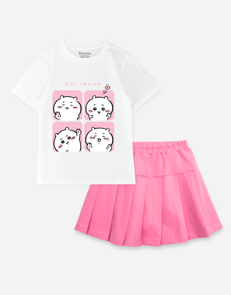 Set chân váy bé gái Pompompurin Bomines