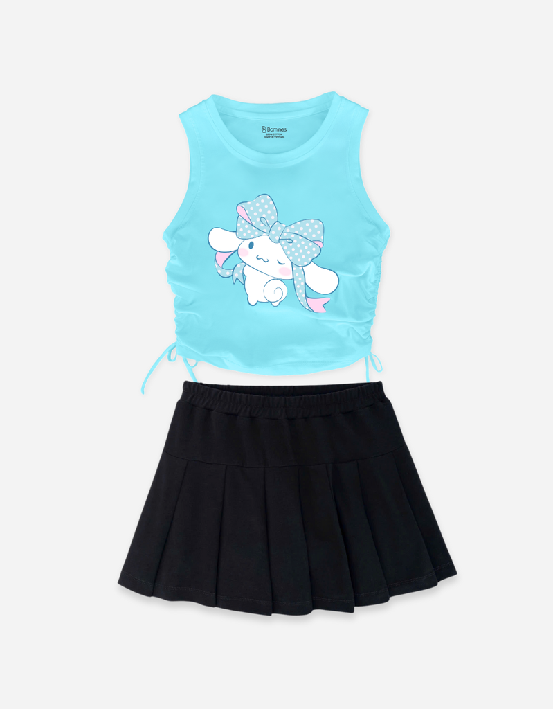 Set váy bé gái Kuromi Kitty Cinnamoroll