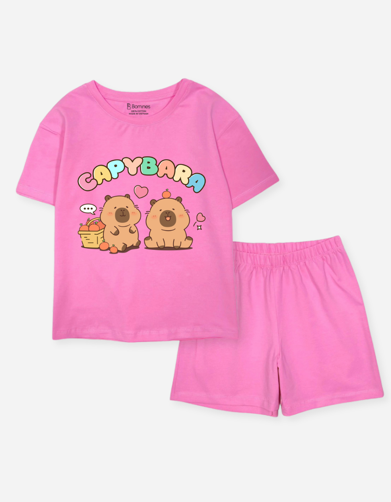 Đồ bộ bé gái Capybara Bomines