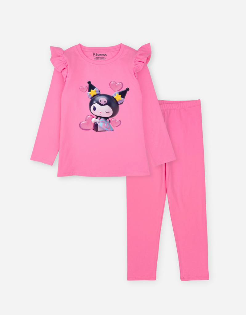 Đồ bộ dài bé gái Kuromi Bomines