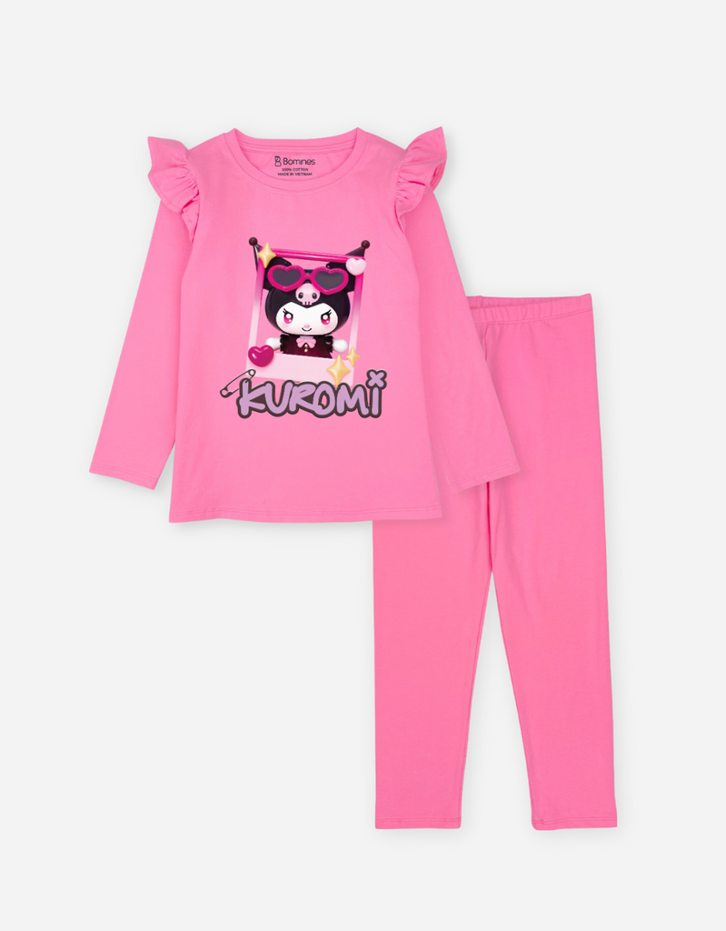 Đồ bộ dài bé gái Kuromi Bomines