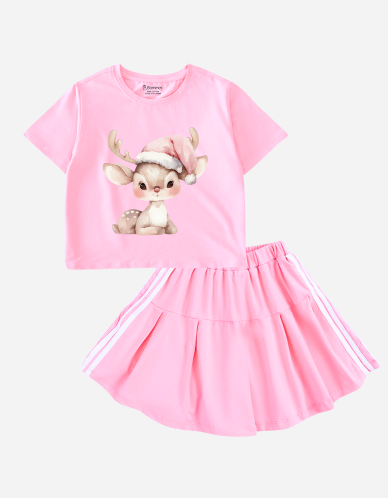 Set váy bé gái Giáng sinh Bomines