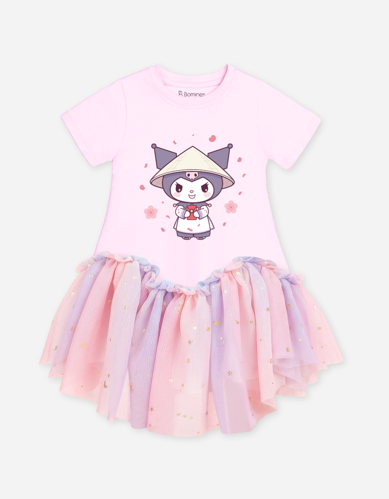 Váy Tết bé gái hoạt hình My Melody Kuromi Bomines