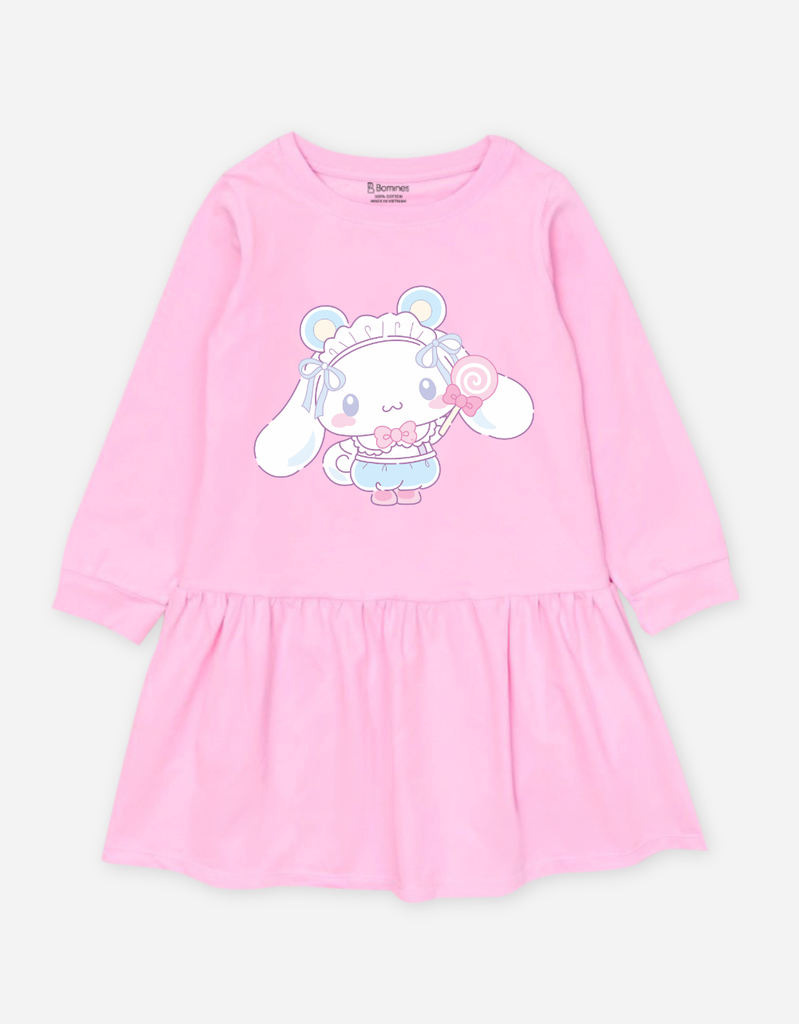 Váy bé gái Cinnamoroll, đầm tay dài cho bé gái
