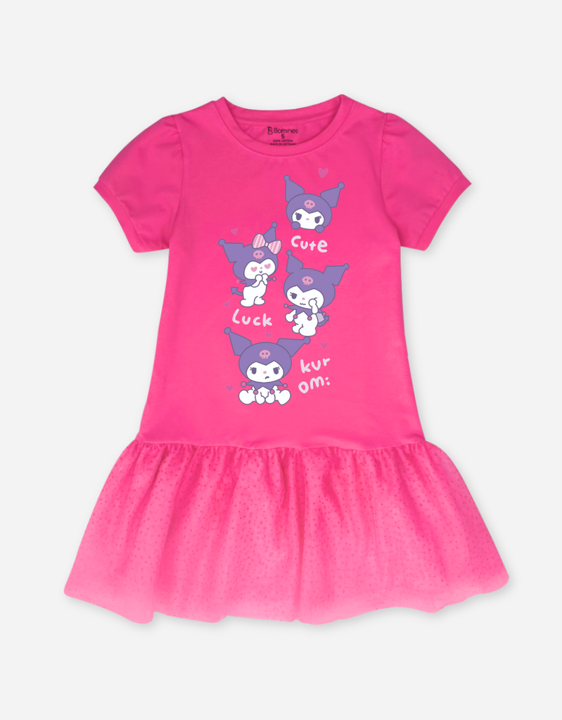 Váy bé gái tay phồng Kuromi