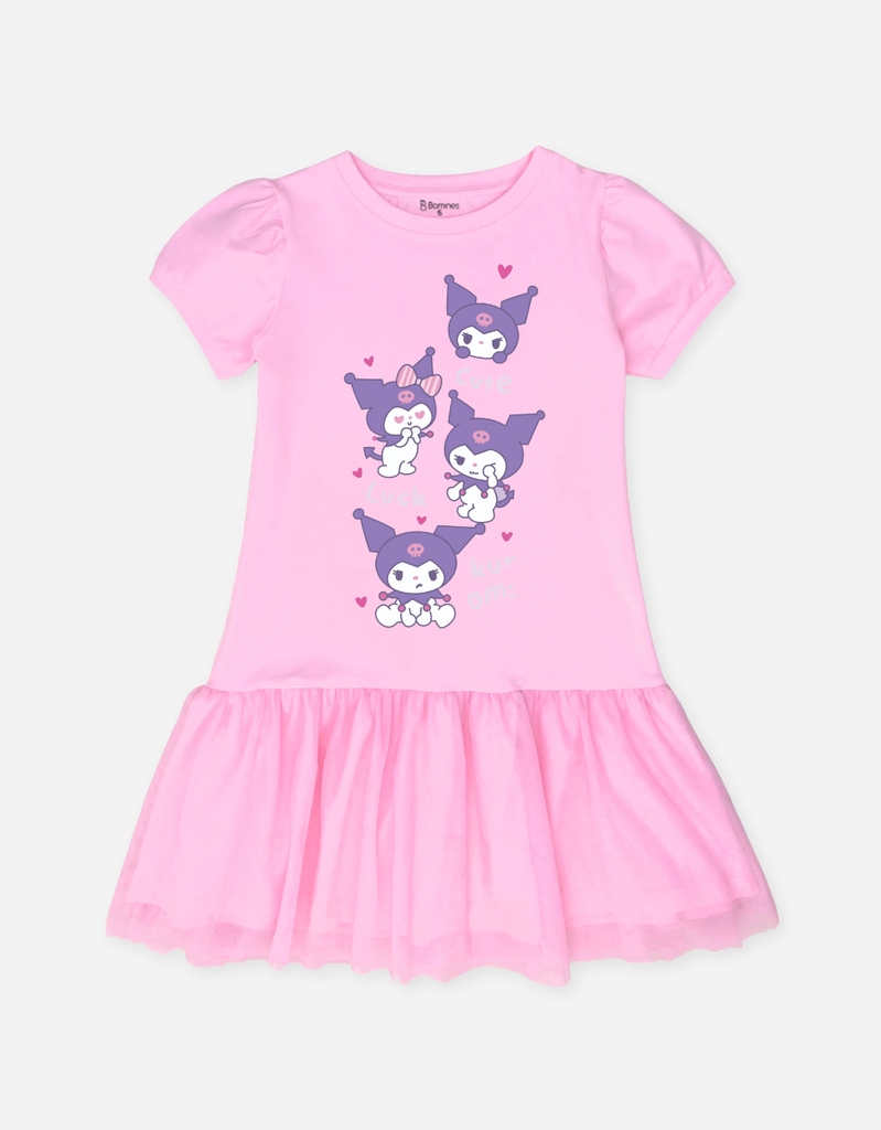 Váy bé gái tay phồng Kuromi