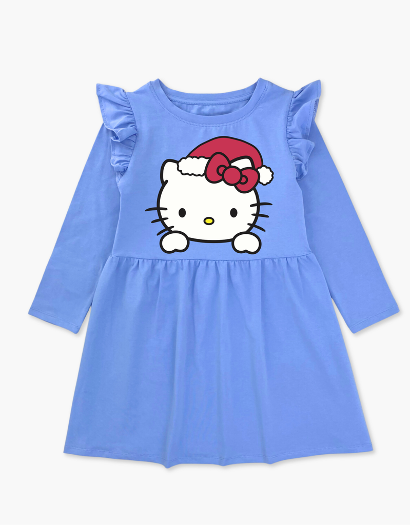 Váy bé gái mùa thu tay dài Hello Kitty