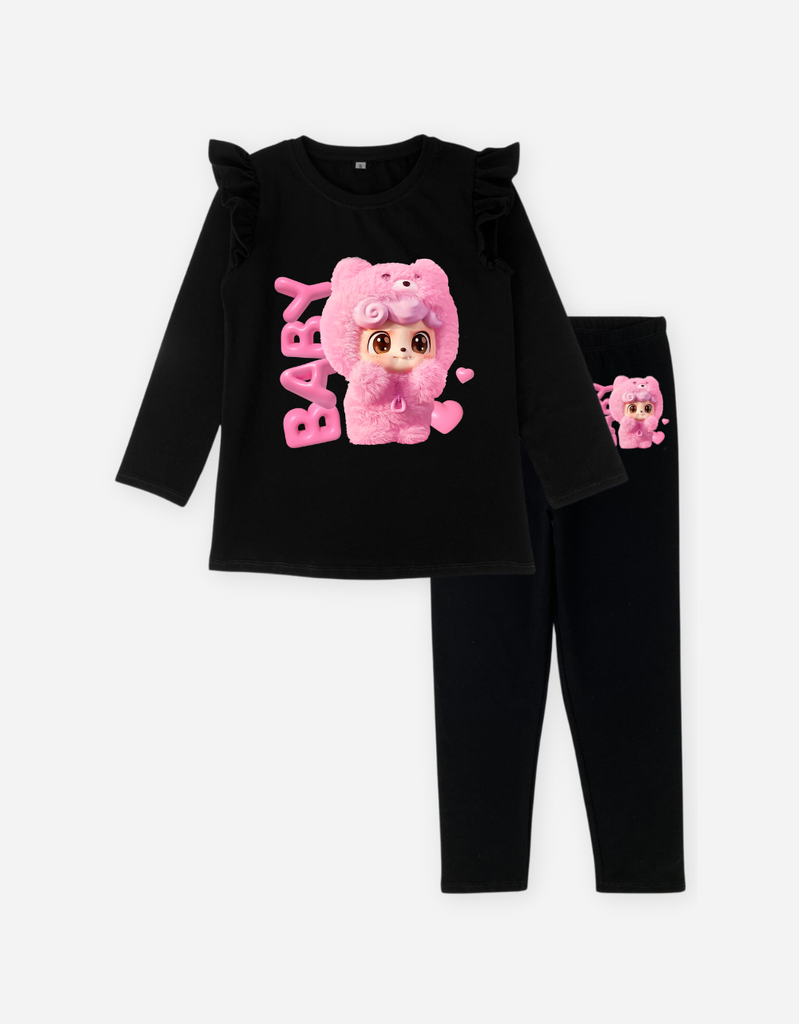 Đồ bộ bé gái BabyThree Qkid