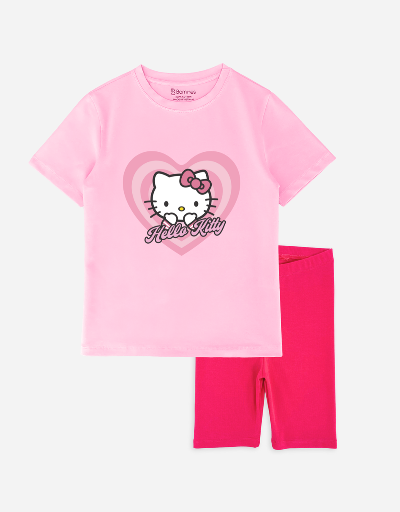Đồ bộ bé gái Hello Kitty Bomines