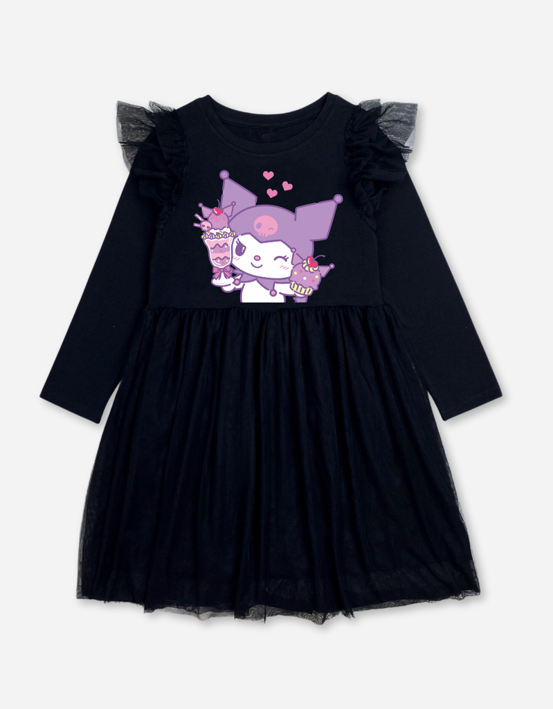 Váy cho bé gái tay dài Kuromi Bomines