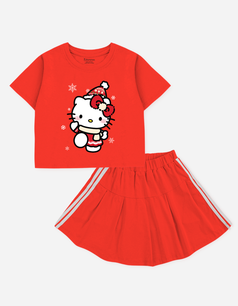 Set váy bé gái Giáng sinh Bomines