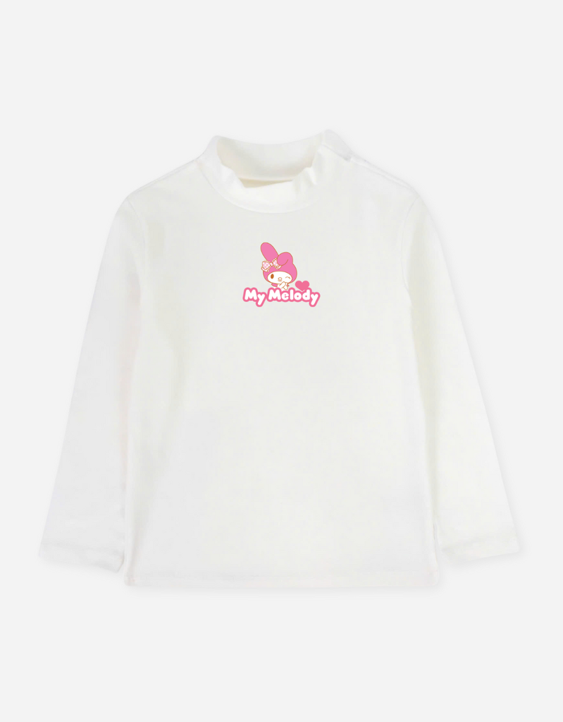 Áo tay dài bé gái Kuromi Hello Kitty Bomines