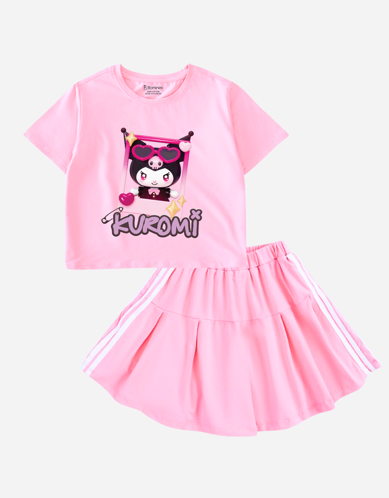 Set váy bé gái Kuromi Bomines