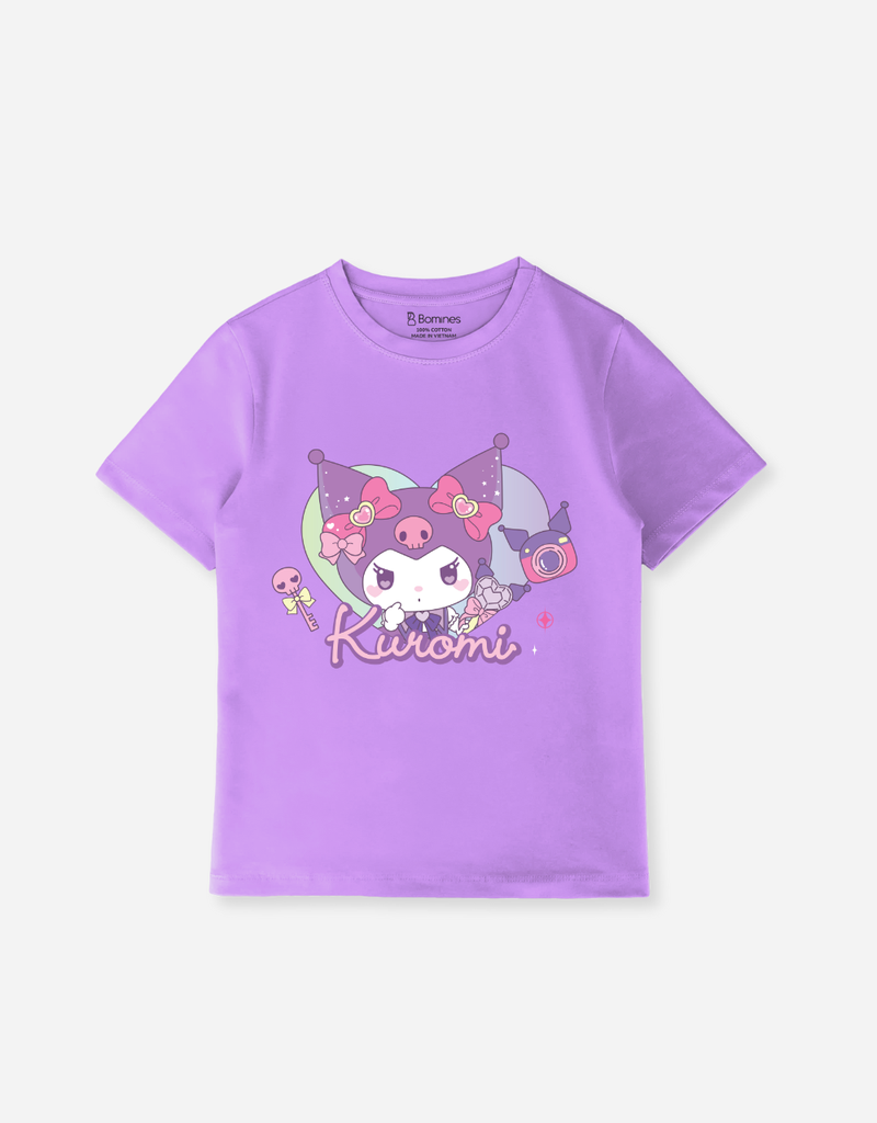 Áo thun Tết Bomines, áo thun hoạt hình bé gái