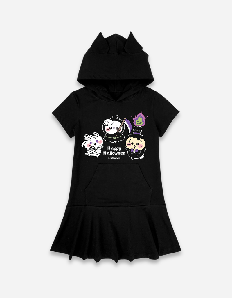 Váy bé gái có nón Kuromi Hello Kitty Halloween