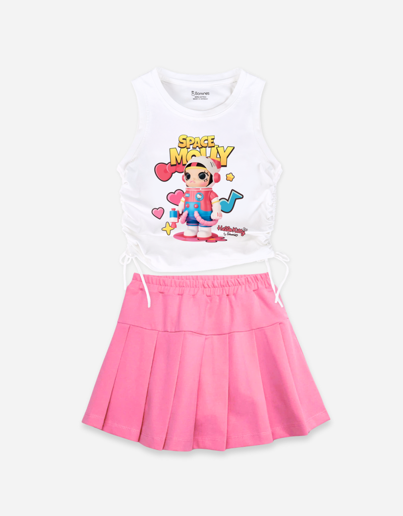 Set váy bé gái Space Molly Bomines