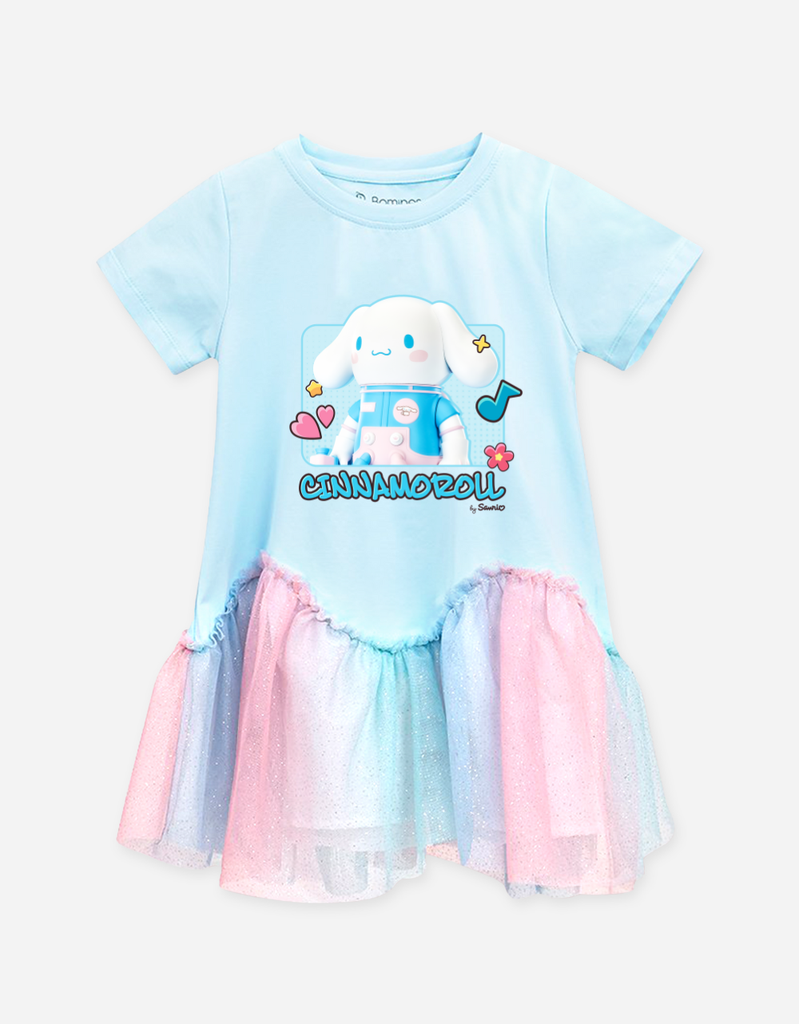 Váy bé gái phối lưới Space Molly