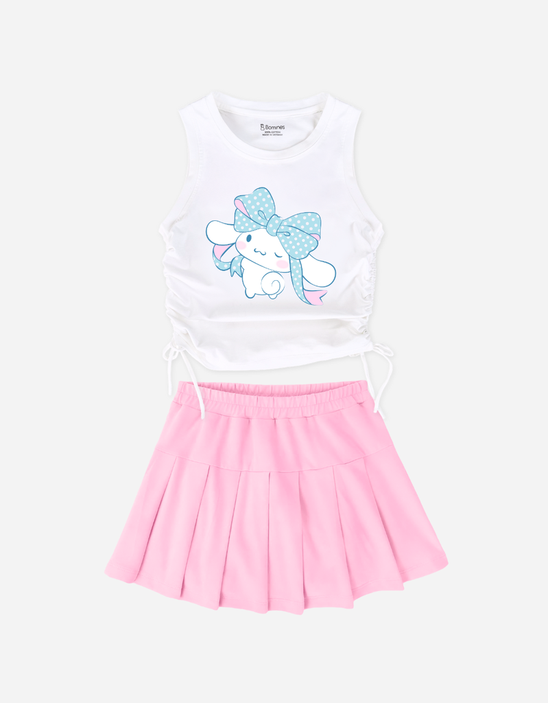 Set váy bé gái Kuromi Kitty Cinnamoroll