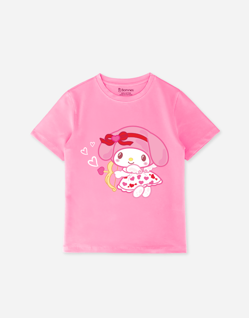 Áo thun Tết Bomines, áo thun hoạt hình bé gái