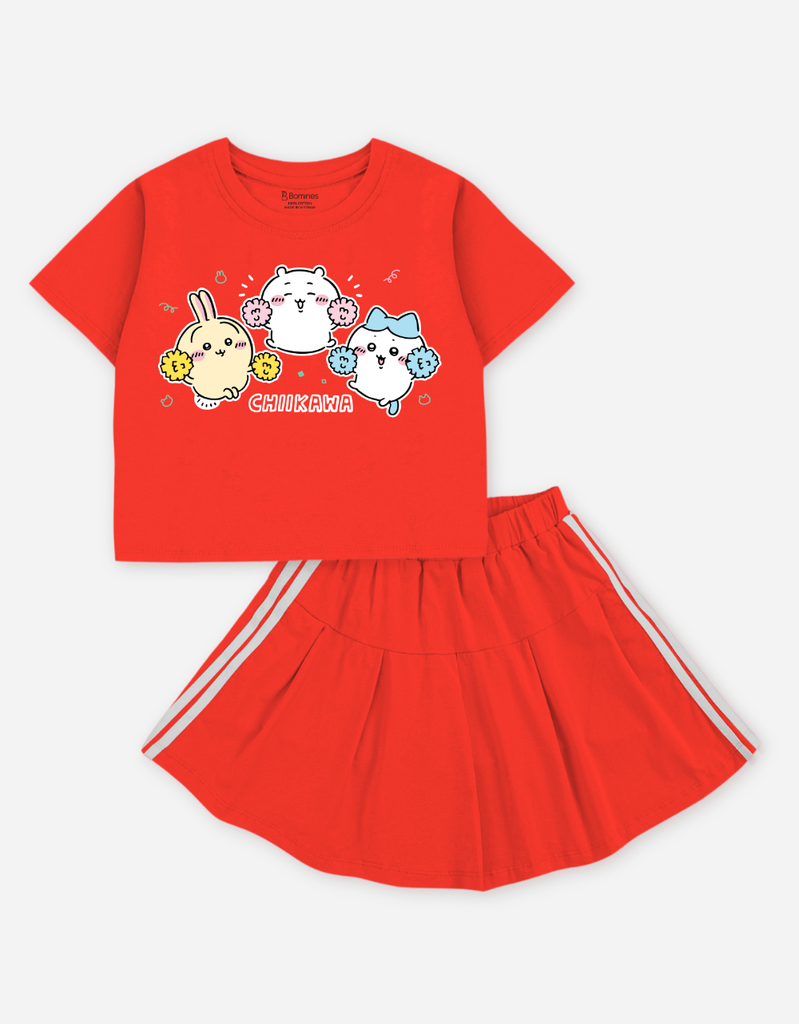 Set váy bé gái Chiikawa Bomines