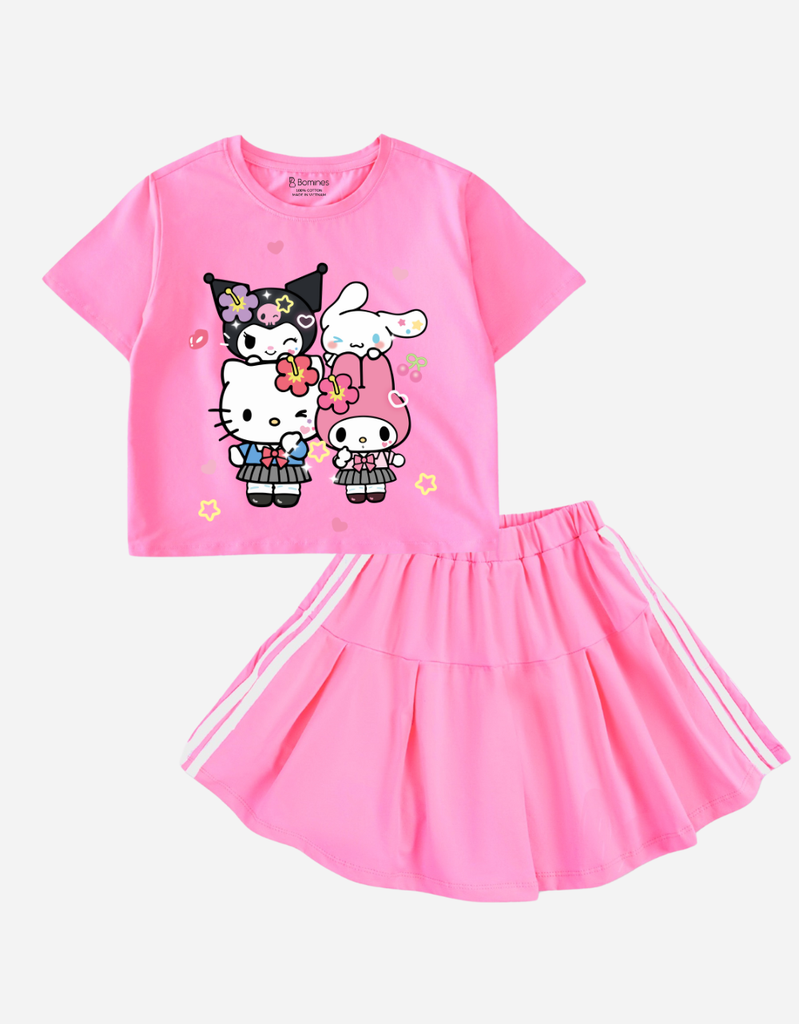 Set chân váy bé gái Sanrio