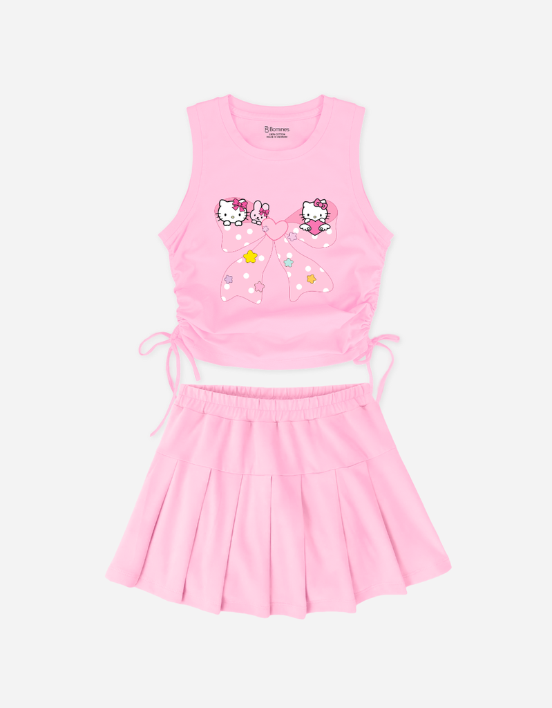 Set váy bé gái Kuromi Kitty Cinnamoroll