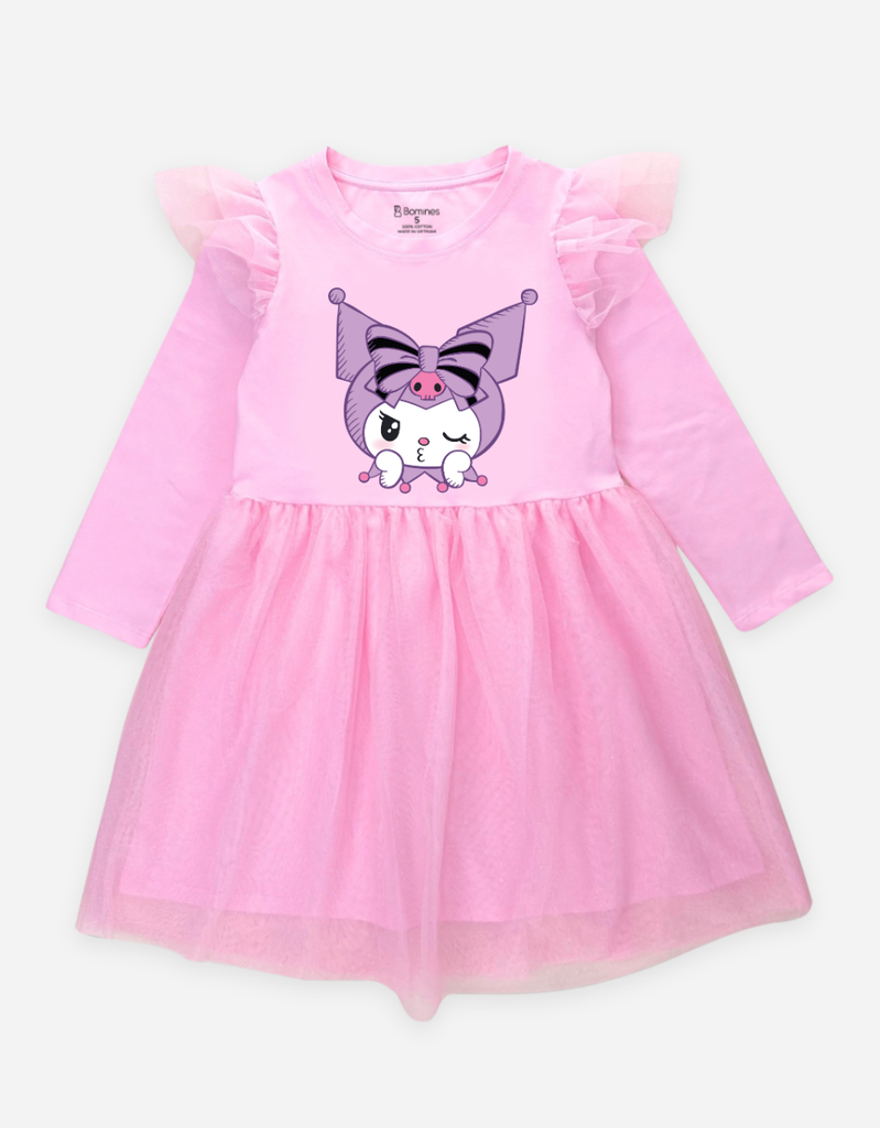 Váy cho bé gái tay dài Kuromi Bomines