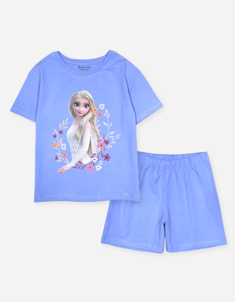 Đồ bộ ngắn bé gái Elsa quần loang
