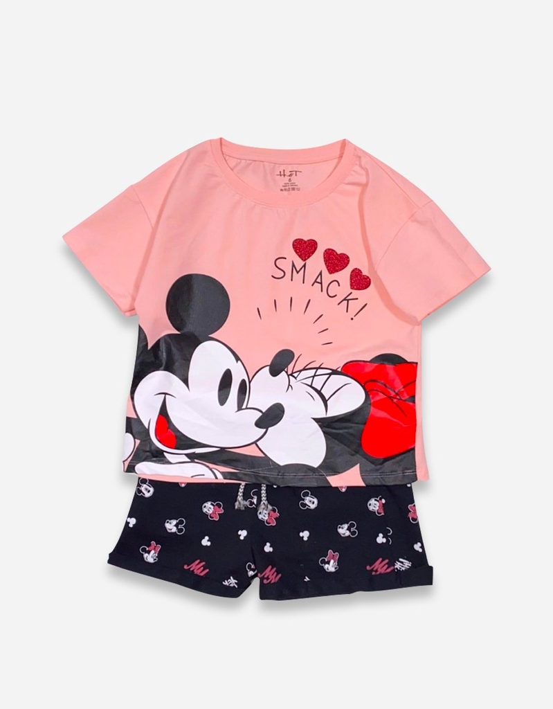 Đồ bộ ngắn bé gái Mickey Minnie