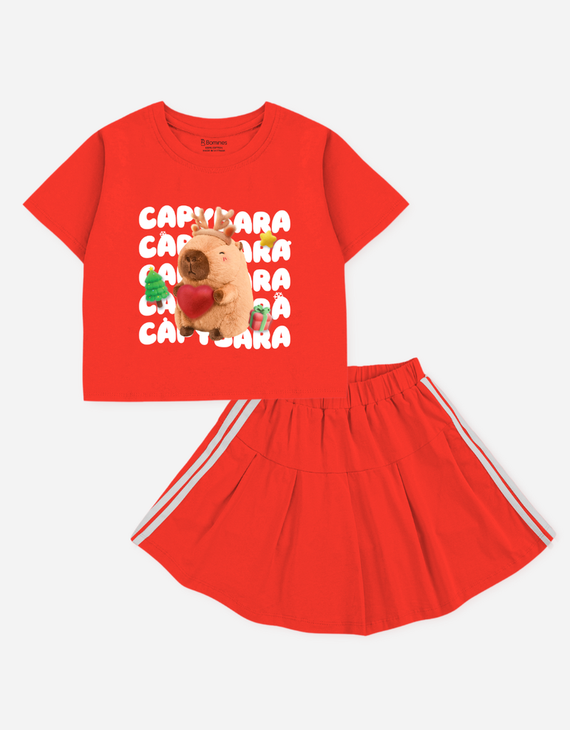 Set váy bé gái Capybara