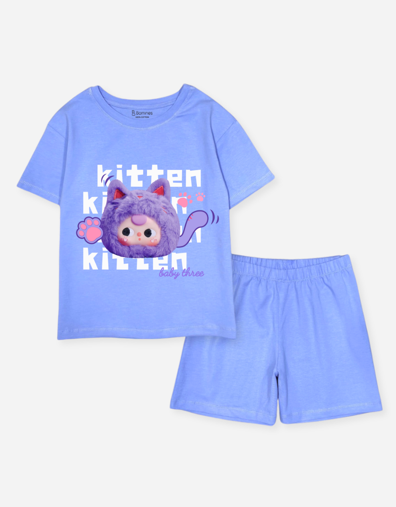 Đồ bộ ngắn bé gái BabyThree Bomines