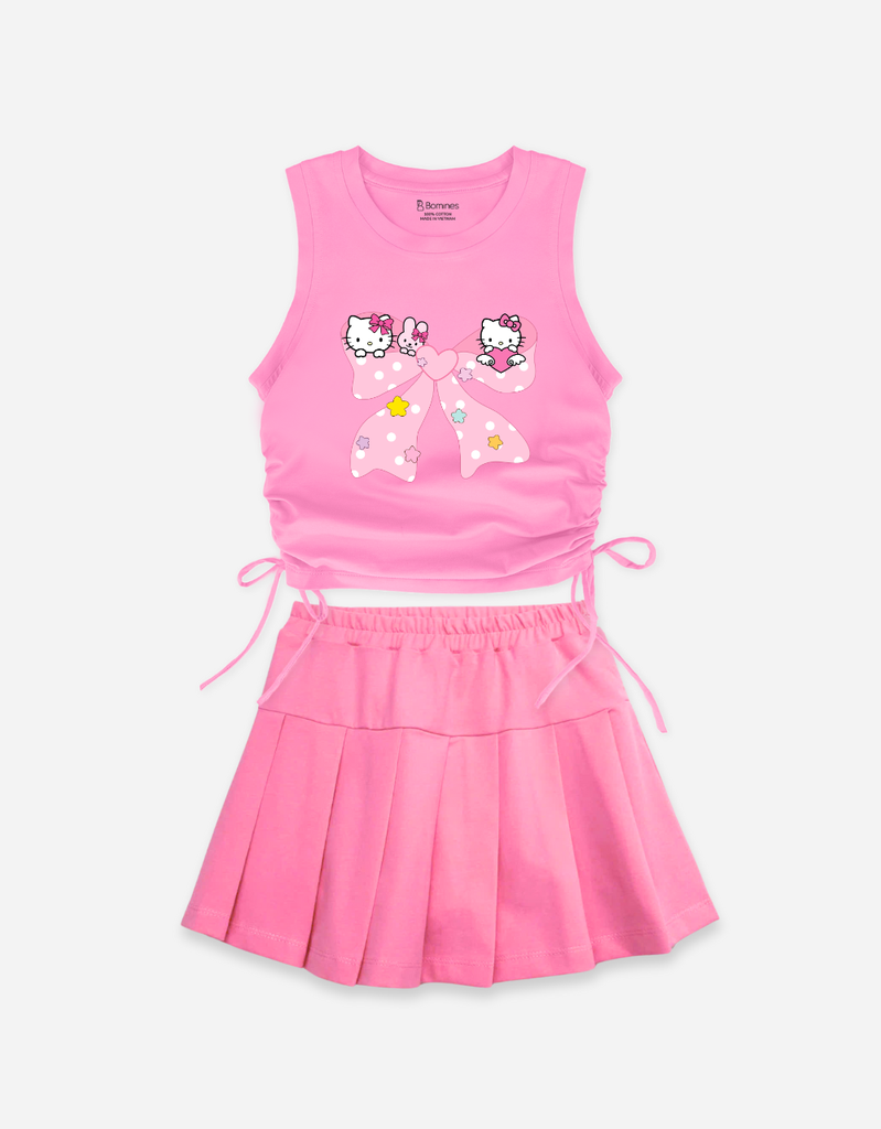 Set váy bé gái Kuromi Kitty Cinnamoroll