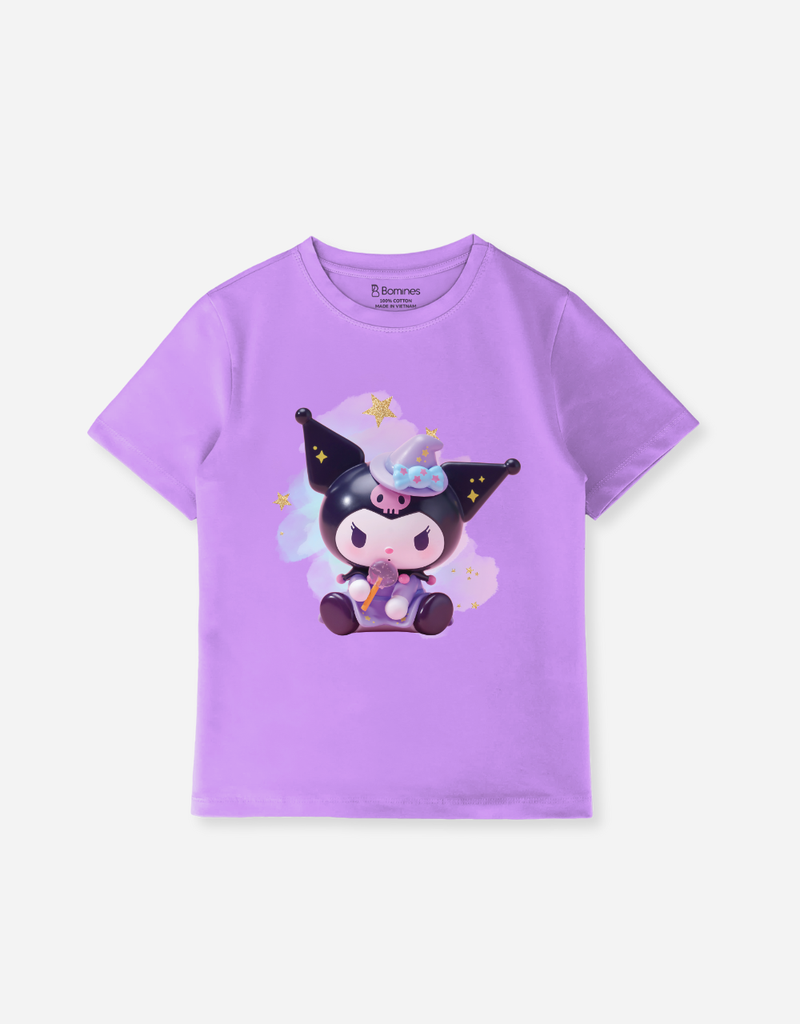 Áo thun bé gái Kuromi Cinnamoroll Bomines