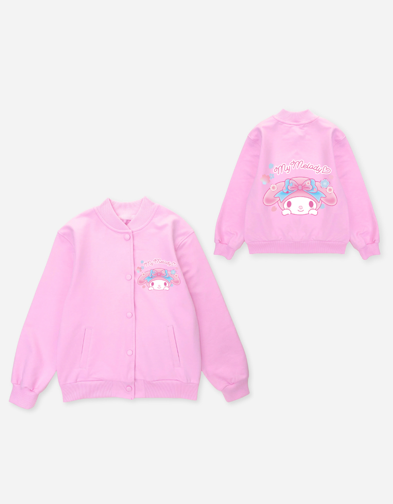 Áo khoác bomber bé gái My Melody, Kuromi, Cinnamoroll
