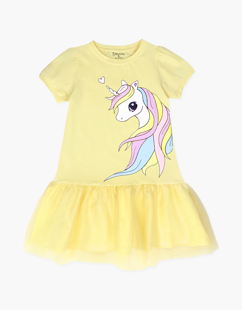 Váy bé gái tay ngắn Kỳ Lân Unicorn
