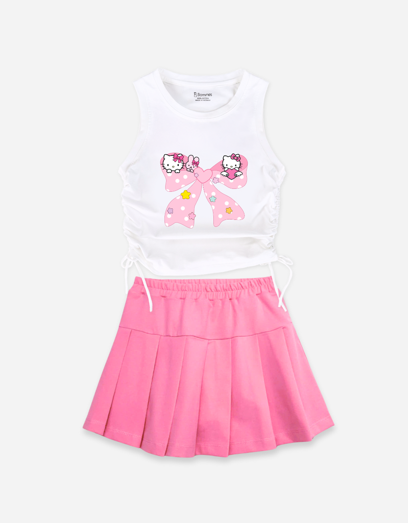 Set váy bé gái Kuromi Kitty Cinnamoroll