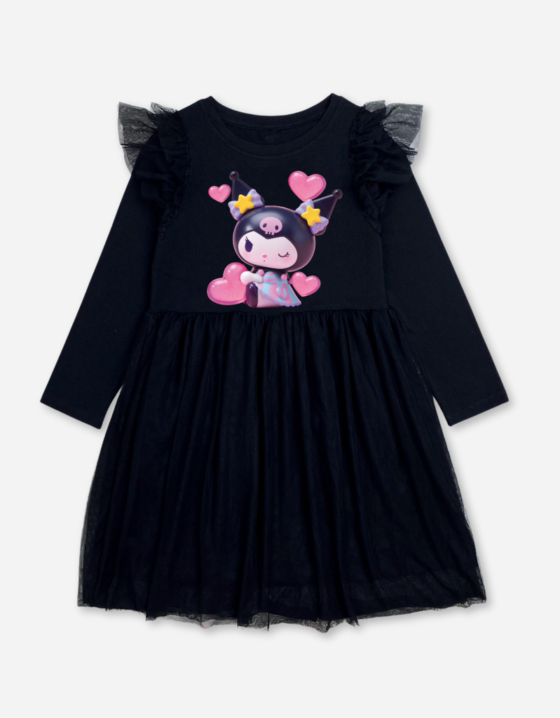 Váy cho bé gái tay dài Kuromi Bomines